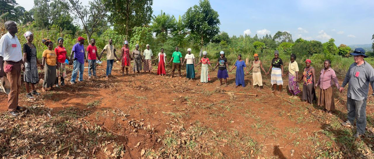 Hands-on agriculture training as part of a faith-based homeless outreach program.